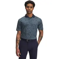 Under Armour Matchplay Printed Polo blue pitch gray (410-587-012) M