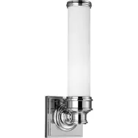 FEISS Wandleuchte Payne, chrom, Höhe 36 cm, IP44
