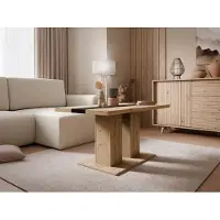 Mirjan 24 Couchtisch Joshua, Stilvoll Kollektion, Wohnzimmer Kaffeetisch, Sofatisch (Farbe: Artisan Eiche / Artisan Eiche + Schwarz)