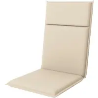 Doppler Stuhlauflage Gartenauflage Auflage 119 x 48 x 3,5 cm creme geeignet für den Außenbereich
