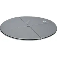 HOMCOM Tanzstangenmatte, Ø 150cm Stangentanz Schutzmatte, 5 cm dick faltbar