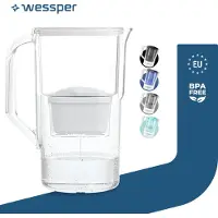 Wessper D1 SOLID 2,8 L Wasserfilterkanne mit AquaMax Filter