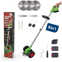 Genius Rotorazer 8 in1 Gartengerät Set 23-TLG. Akku Rasentrimmer Rasenkantenschn