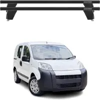 Menabo Dachträger Querträger für Citroen Nemo 2008-2024 ABE Aluminium Schwarz