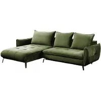Mirjan 24 Ecksofa Allosaur, Eckcouch mit Schlaffunktion und Bettkasten, L-Form Couchgarnitur (Vogue 11, Seite Links 0T-2R)