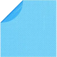 vidaXL Treibende Runde PE Pool-Solarplane 455 cm Blau