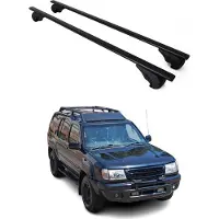 Omtec Dachträger Gepäckträger für Nissan Xterra 2004-2015 Grundträger Metall Schwarz