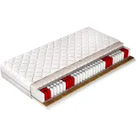 Mirjan 24 Beidseitige Federkernmatratze Zina Lateks 19 cm, Orthopädische Taschenfederkernmatratze, Latexschaumstoff, Kokosmatte (Liegefläche: 160x200 cm)