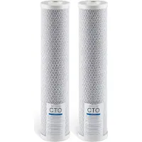 Vevor 2 Stk. Ersatzkartusche für den Wasserfilter für das ganze Haus, 115 x 507 mm CTO-Kohleblock, Ersatzfilter für 3-stufiges Wasserfiltersystem, reduziert Chlor & schlechten Geschmack & Geruch