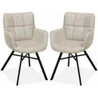 MX Sofa Marcon Esszimmerstuhl - Sand (2er-Set)