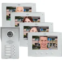 Elro Wifi Türklingel mit Full HD Kamera, IP Video Türsprechanlage für 4 Familienhaus