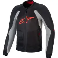 Alpinestars Troop-Air Protektorenjacke, schwarz/grau/rot, M