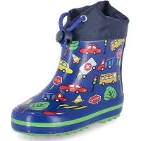 Beck 863 34 Warmfutter Gummistiefel Traffic Dunkel-Blau, Blau, Gr. 23