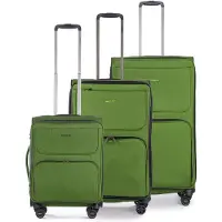 Stratic Gepäckstücke Stratic Bendigo Light + - Koffer-Set 3-teilig (S, M, L) - Grün