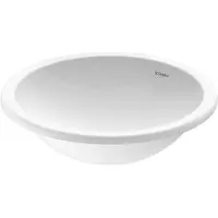 Duravit Einbauwaschtisch Architec d 45cm, EB v ob, o. HL, ÜL u HLB, weiß