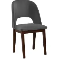 Mirjan 24 Stuhl Monti II, Esszimmerstuhl aus Buchenholz, 45x45x83 cm (Holzfarbe: Nuss, Stofffarbe: Kronos 22)