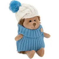 Orange Toys Plüschigel - Kuscheltier mit weiß-blauer Mütze