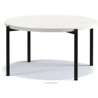 Konsimo Couchtische Wohnzimmertisch ''GERIS'' Weiß, Holz, Klassische Stil, 84,2x43x84,2 cm