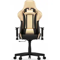 Vdd Spielestuhl GoldGamer Deluxe - Schreibtischstuhl - Racing Gaming Stuhl - Schwarzgold