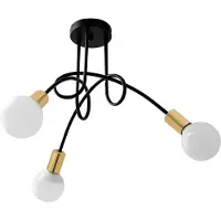 Toolight Hängelampe APP517-3C PARADISE BLACK/GOLD