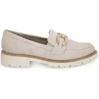 Jana Damenschuhe Halbschuhe Slipper Beige Freizeit