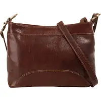 Piké Umhängetasche PIKÉ, Damen, Gr. B/H/T: 28cm x 16cm x 8cm onesize, braun, Leder, Taschen Umhängetasche, echt Leder, Made in Italy