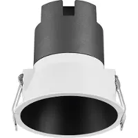 Osram LED-Einbauspot TWIST, weiß/schwarz 830 Ø 9,3 cm Metall