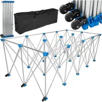 GEKO | Tragbarer Werkbank, 1T, 230x118x85cm, tragbarer Arbeitsstütz-Sägebock, Werkbank, Werkstatt Werkbank, faltbar, Arbeitstisch, ausziehbar, Arbeitstisch, für Fliesen für große Formate