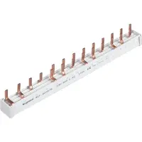 Legrand A00079 Stiftkammschienen-Kombi., 4p, 13TE,10mm2, 3P+N,für 1 FI 4P und 9 LS 1+N,1TE