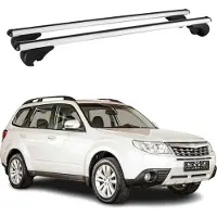 Omtec Dachträger für Subaru Forester 2008-2012 Gepäckträger Grundträger Alu Silber 2x