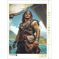CALVENDO Puzzle er Kapitän riss das Steuerrad herum – hinter ihnen brach die Hölle los | 1000 Teile Lege-Größe 64 × 48 cm Foto-Puzzle für glückliche Stunden