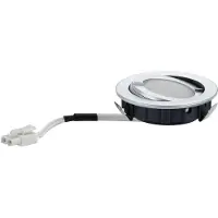 Paulmann 3 x Möbeleinbauleuchten Set Micro Line schwenkbar Chrom matt IP44 3 x 20W G4 12V Halogen