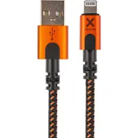 Xtorm Xtreme USB to Lightning cable (1.5m), 1,5 m, Lightning, USB A, Männlich, Männlich, Schwarz, Orange