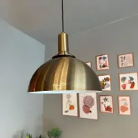 Bamyum Yimpi Pendelleuchte Braun Hängelampe aus Metall Lampe