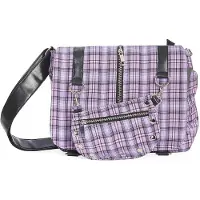Banned Alternative Schultertasche - Twice The Action Flieder