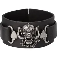 Motorhead - "Warpig" Handgelenkband für Herren/Damen Unisex, Leder RO15267 (Einheitsgröße) (Schwarz)