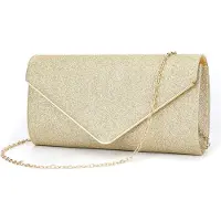 Edibazzar | Elegante Brokat-Abendtasche mit Schultergurt für Damen
