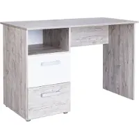 Arthur berndt Schreibtisch Bente (B/H/T): 115/77/60 cm Weiß / Eiche Sand zwei Schubladen