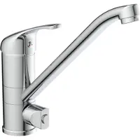 Schutte Küchenarmatur ULTRA, Wasserhahn Küche mit Geräteanschluss für Geschirrspüler, Mischbatterie Küche, Chrom