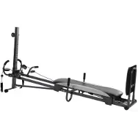 Deportium Pilates-Maschine Venus, 215x119x37 cm, Gleitwiderstandssystem, bis 115 kg, für Fortgeschrittene