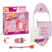 Baby Born gebornenen Set inkl. Halstuch, Schnuller, Windel, Mütze und Schnullerkette für 43cm Puppen