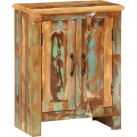 Syfax Sideboard mit 2 Türen 55x30x70 cm Altholz Massiv