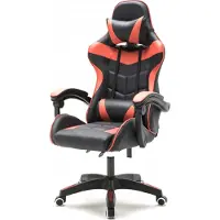 Vdd Gaming Stuhl Cyclone - Bürostuhl - Racing Gaming Stuhl - Rot Schwarz