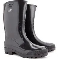Demar Gummistefel Gummischuhe Gartenstiefel Arbeitsstiefel Angelschuhe Gr. 45 Schwarz