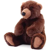 Uni Toys Uni-Toys - Braunbär groß, sitzend - 'Mika' - superweich - 29 cm (Höhe) - Plüsch-Bär, Teddy, Teddybär - Plüschtier, Kuscheltier
