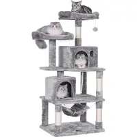 OEM Katzenstall - Mehrstöckig - Grau - 60 x 50 x 145 cm