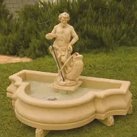 Casa Padrino Barock Springbrunnen Beige 138 x 88 x H. 107 cm - Italy