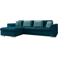 Mirjan 24 Ecksofa Diana Premium, Eckcouch (Venus Velvet 2911 + Venus Velvet 2911 + Prestige 2771, Seite: Links)