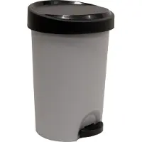 Eda Plastiques EDA Tret-Abfallbehälter Stepy 15 Liter PP grau/anthrazit