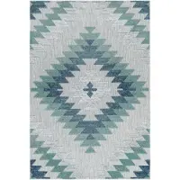 SchönesWohnen24 Outdoor Teppich BAHAMA Blau 80 x 250 cm